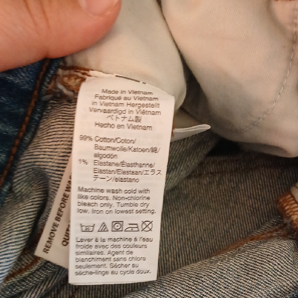 Madewell Perfect Vintage Crop Jeans Raw Hem Size 24 - Picture 9 of 10